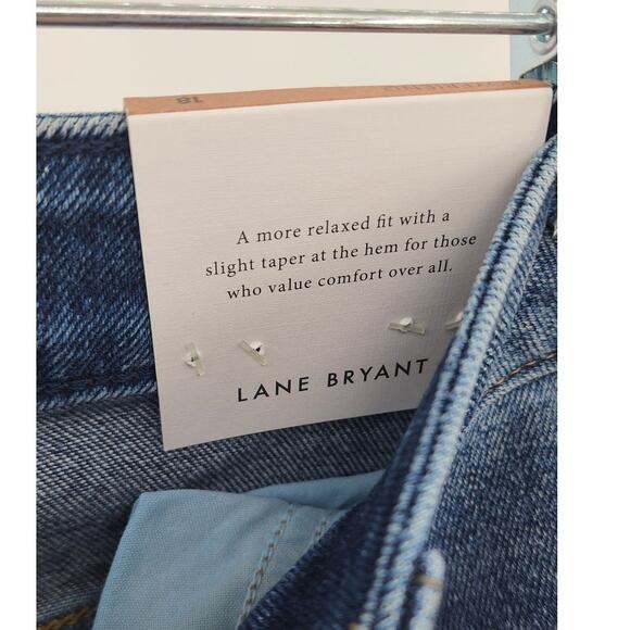 New NWT Lane Bryant Low Rise Boyfriend Jeans Dark Wash Size 18 - Picture 10 of 10